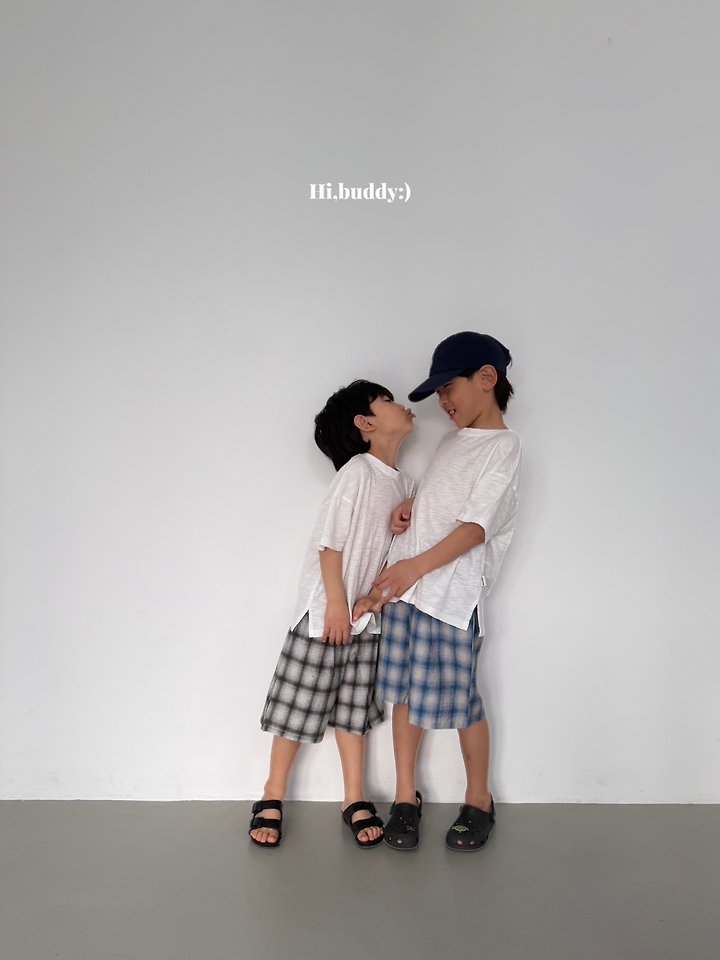 Hi buddy - Korean Children Fashion - #designkidswear - Check Bermuda Shorts - 9