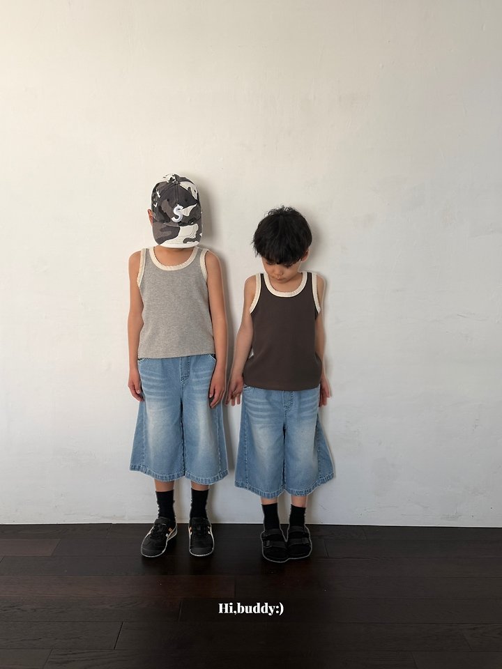 Hi buddy - Korean Children Fashion - #designkidswear - Waffle Sleeveless - 11