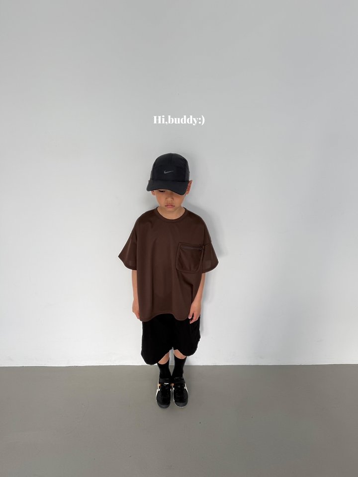Hi buddy - Korean Children Fashion - #discoveringself - Pocket Zipper Tee - 2
