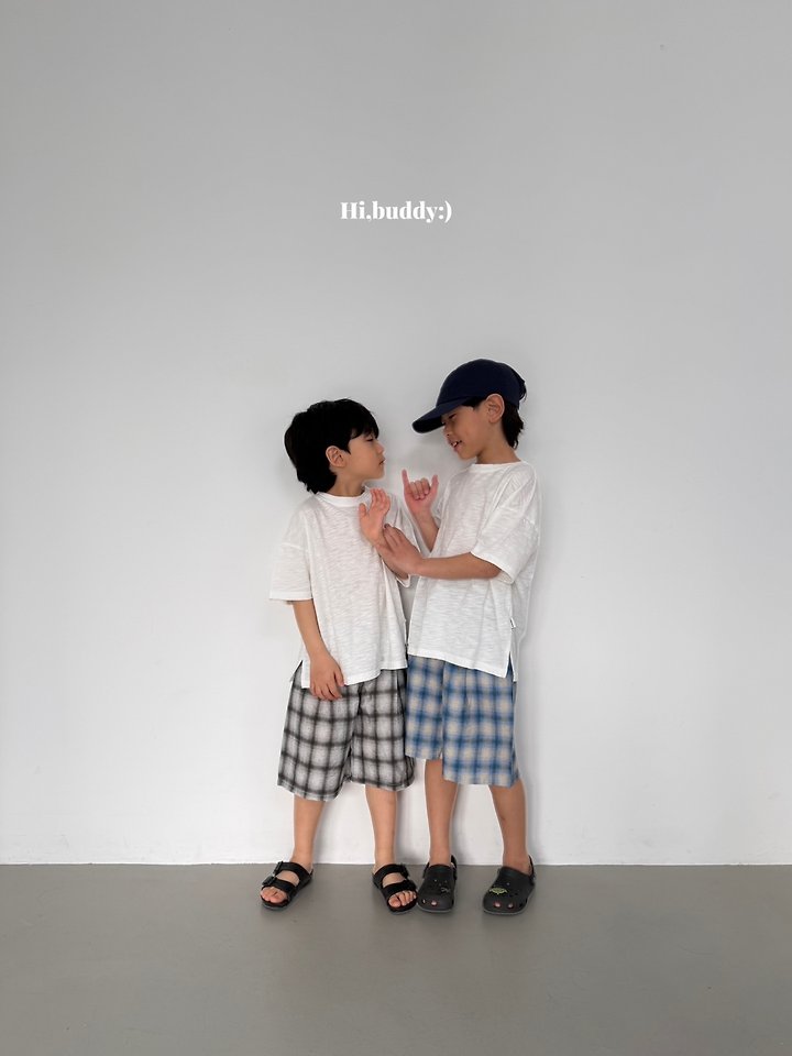 Hi buddy - Korean Children Fashion - #discoveringself - Check Bermuda Shorts - 10