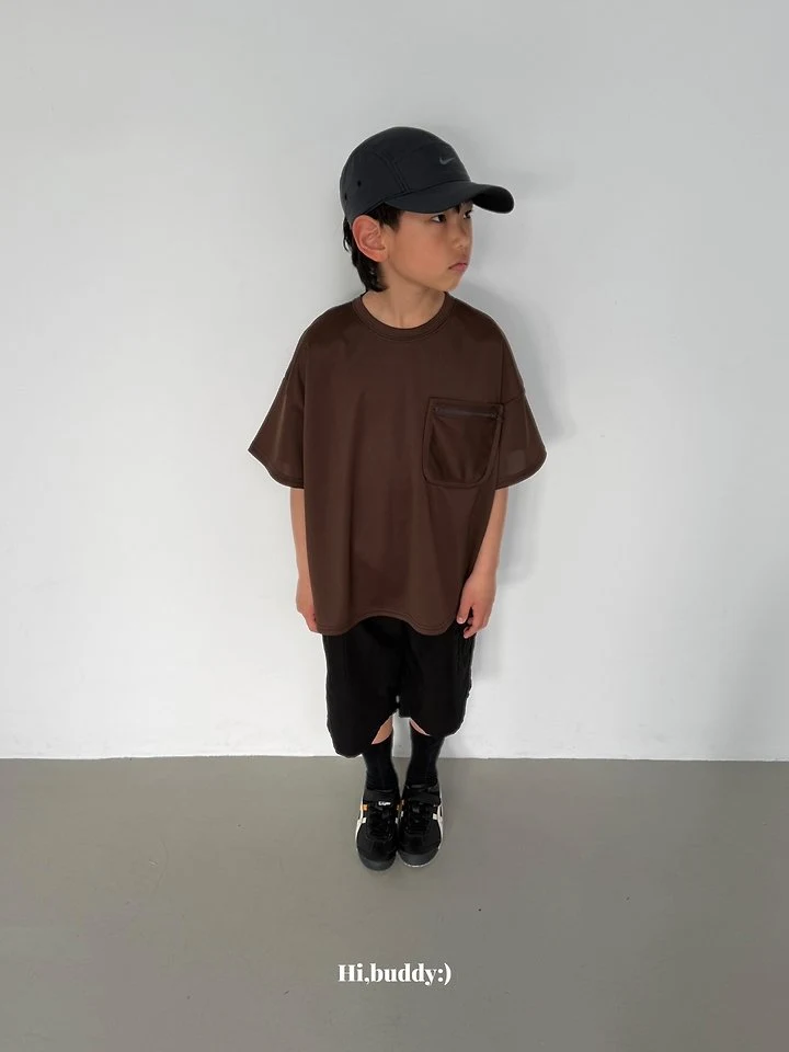 Hi buddy - Korean Children Fashion - #fashionkids - Pocket Zipper Tee - 3