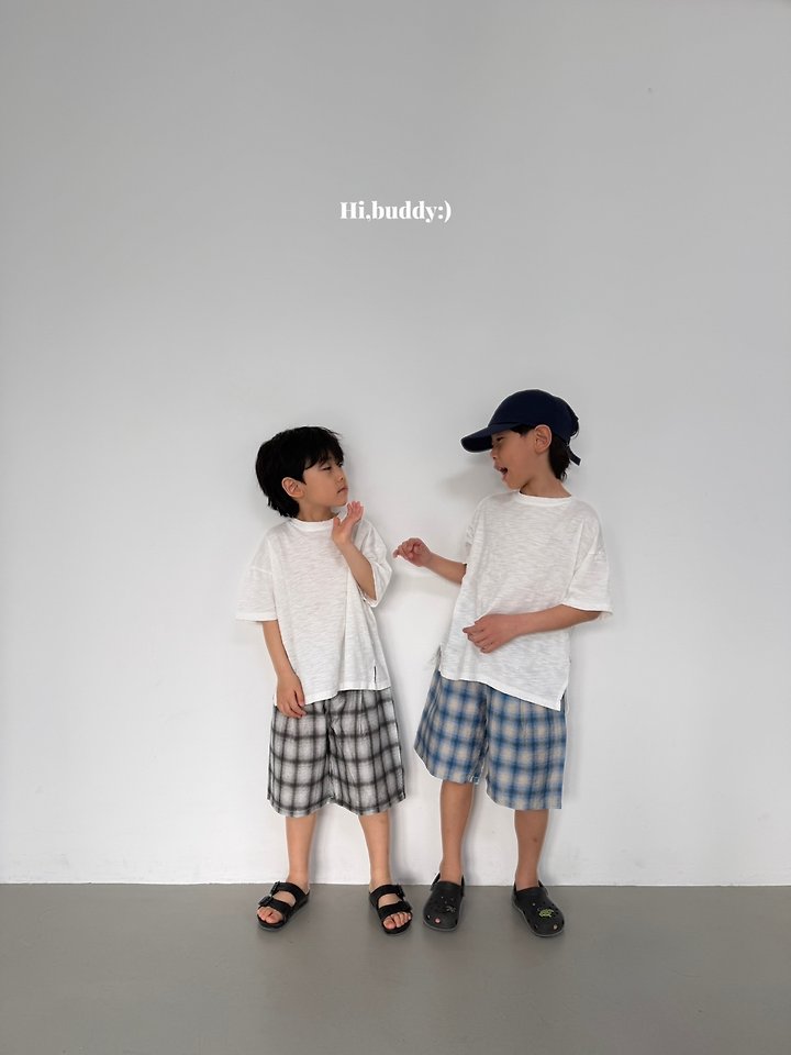 Hi buddy - Korean Children Fashion - #fashionkids - Check Bermuda Shorts - 11