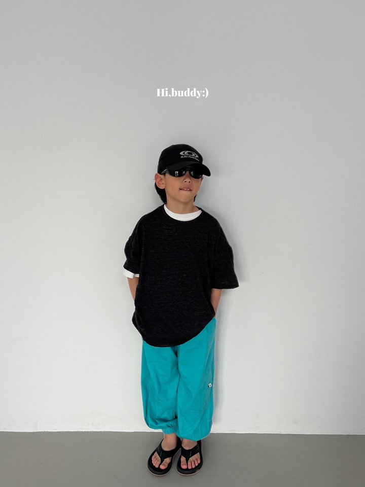 Hi buddy - Korean Children Fashion - #fashionkids - Slit Short Sleeve Tee - 10