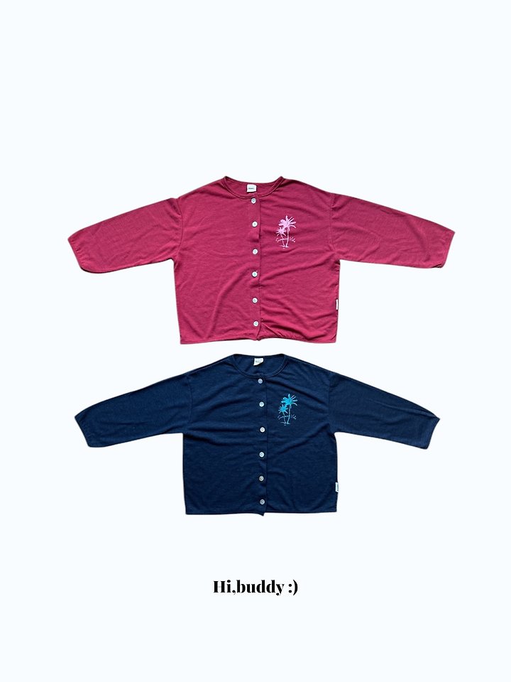 Hi buddy - Korean Children Fashion - #fashionkids - Palm Tree Cardigan
