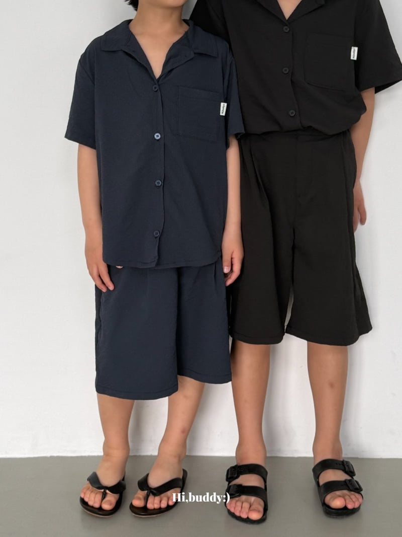 Hi buddy - Korean Children Fashion - #fashionkids - Seersucker Bermuda Shorts - 12