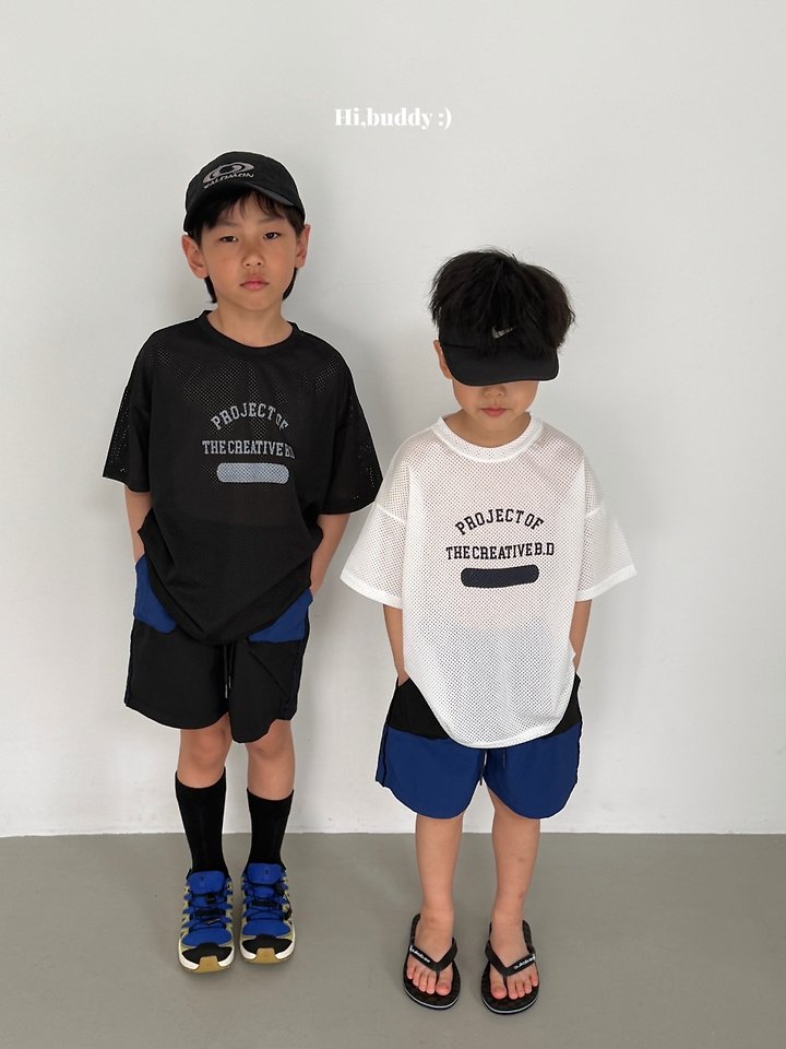 Hi buddy - Korean Children Fashion - #kidsshorts - Return Mesh Tee - 8