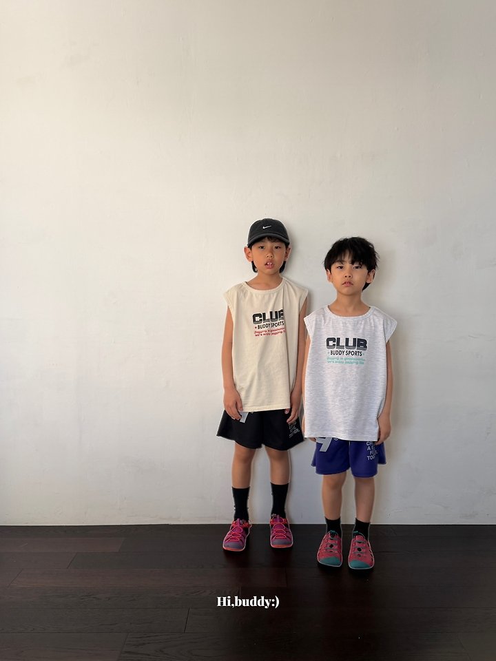 Hi buddy - Korean Children Fashion - #kidsshorts - Club Sleeveless - 6