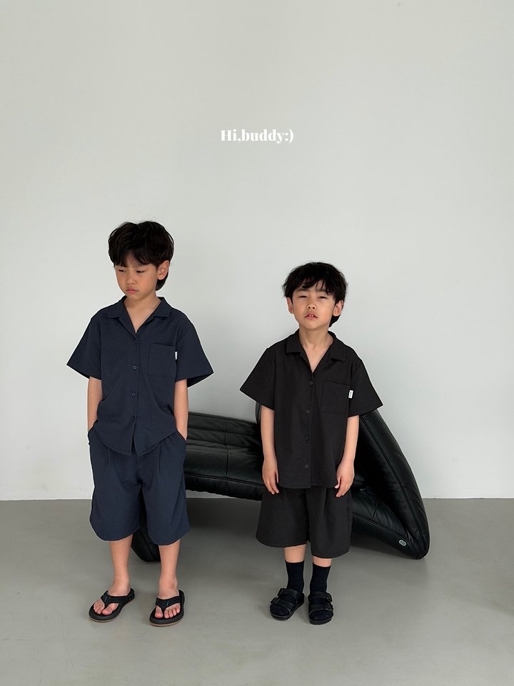 Hi buddy - Korean Children Fashion - #kidsshorts - Seersucker Shirt - 12