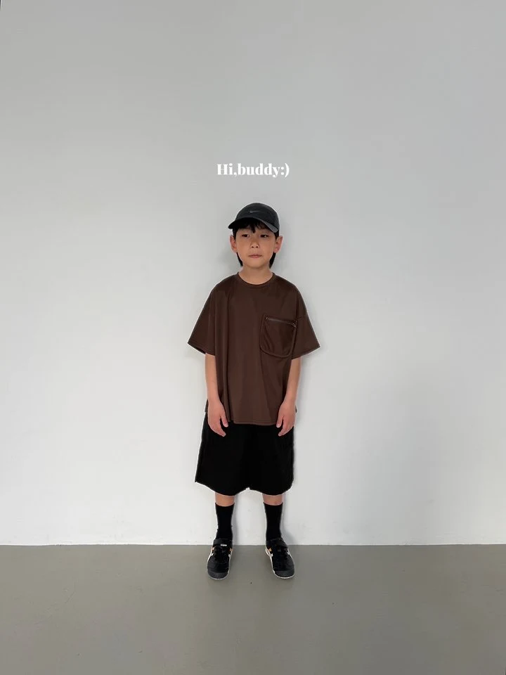 Hi buddy - Korean Children Fashion - #kidsstore - Pocket Zipper Tee - 5