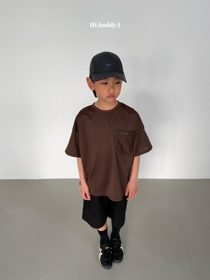 Hi buddy - Korean Children Fashion - #kidzfashiontrend - Pocket Zipper Tee - 6