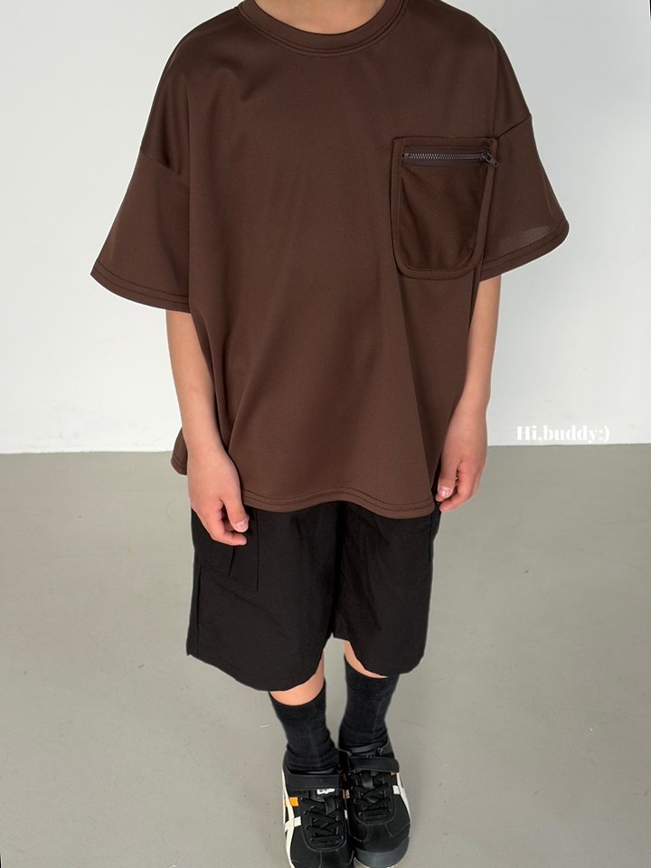 Hi buddy - Korean Children Fashion - #littlefashionista - Pocket Zipper Tee - 8