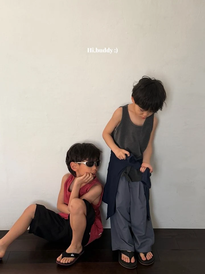 Hi buddy - Korean Children Fashion - #Kfashion4kids - Pigment Stripe Sleeveless - 4