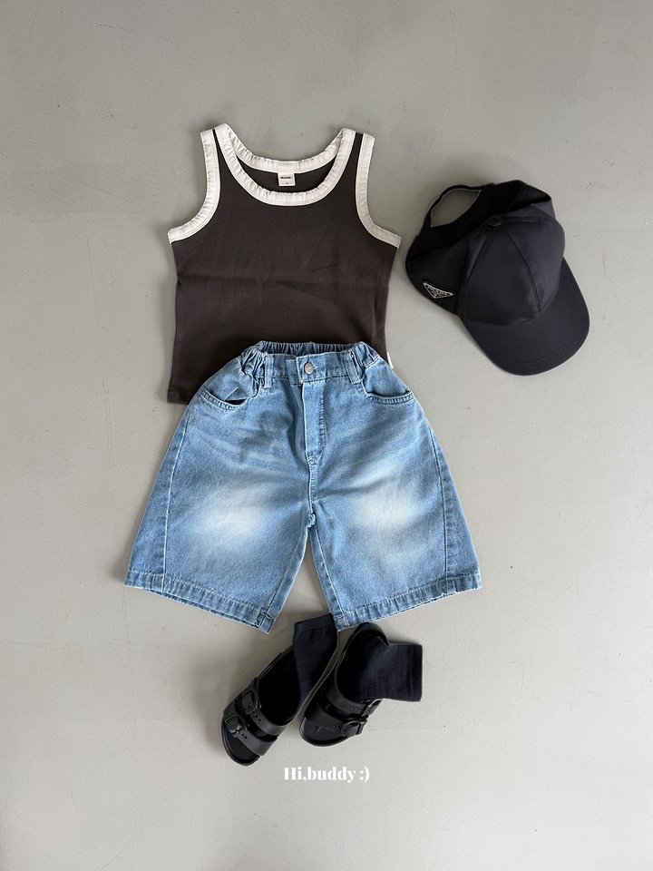 Hi buddy - Korean Children Fashion - #littlefashionista - Waffle Sleeveless - 2