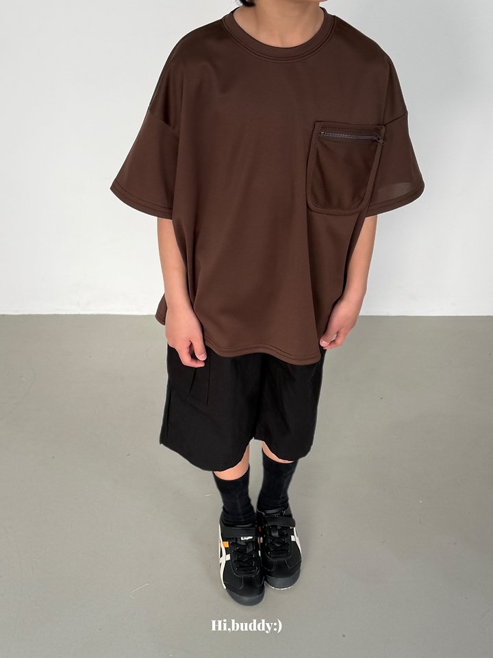 Hi buddy - Korean Children Fashion - #magicofchildhood - Pocket Zipper Tee - 9