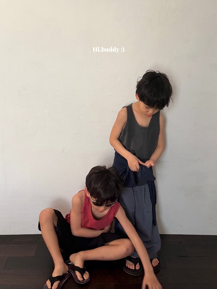 Hi buddy - Korean Children Fashion - #minifashionista - Pigment Stripe Sleeveless - 6
