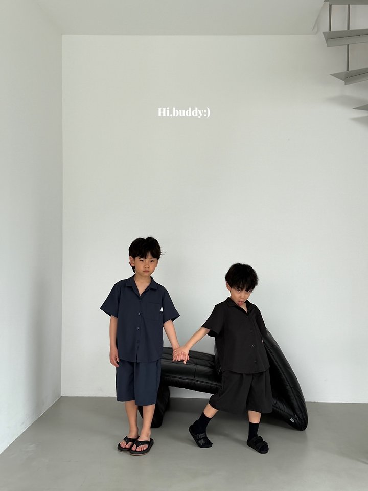 Hi buddy - Korean Children Fashion - #stylishchildhood - Seersucker Shirt - 6