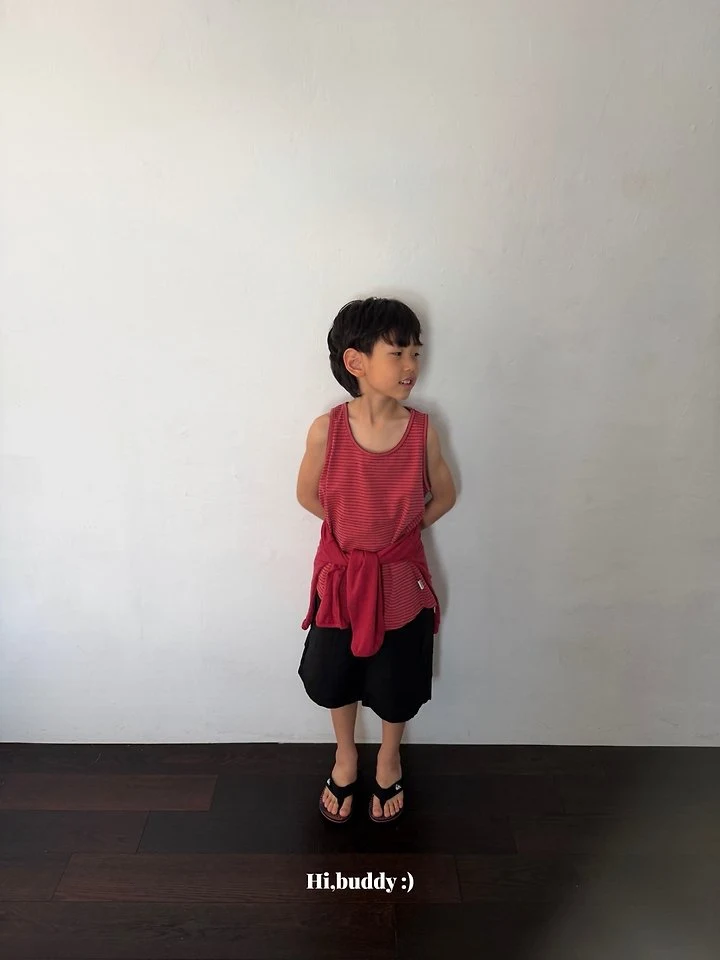 Hi buddy - Korean Children Fashion - #todddlerfashion - Pigment Stripe Sleeveless - 8