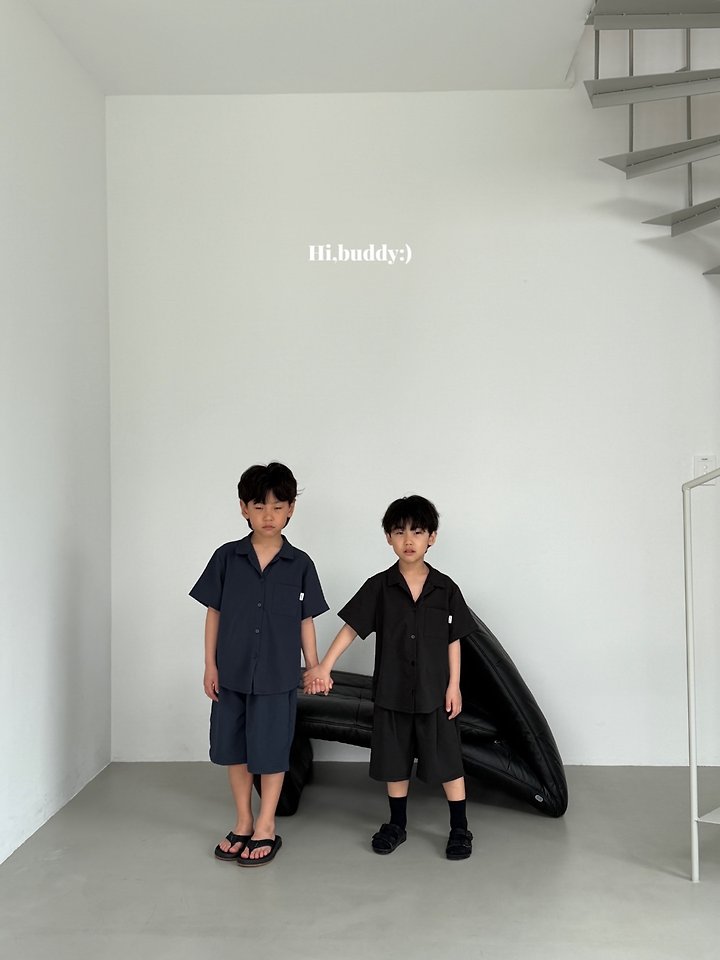 Hi buddy - Korean Children Fashion - #prettylittlegirls - Seersucker Shirt - 4