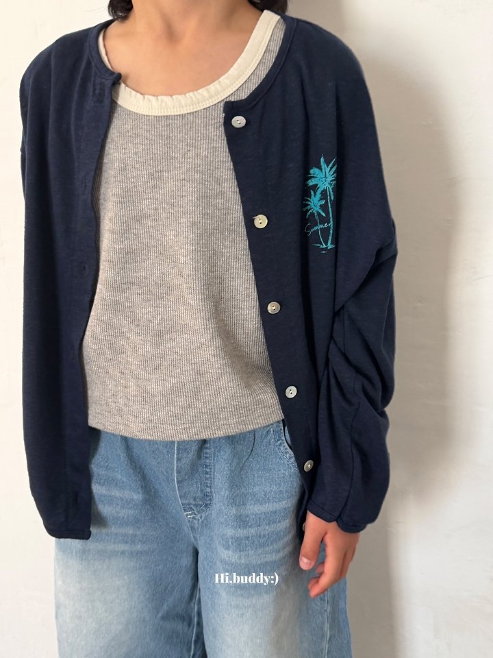 Hi buddy - Korean Children Fashion - #toddlerclothing - Palm Tree Cardigan - 11