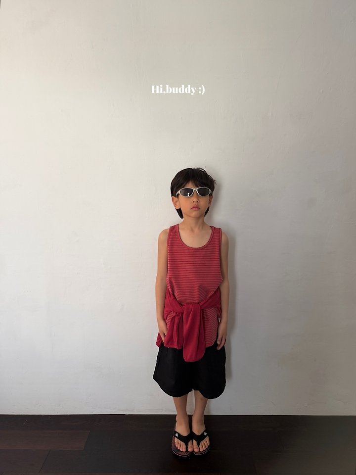 Hi buddy - Korean Children Fashion - #toddlerclothing - Pigment Stripe Sleeveless - 9