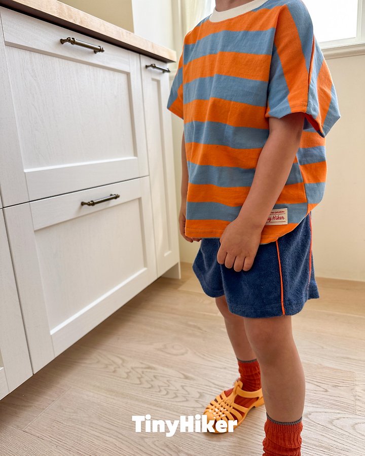 Hiker - Korean Children Fashion - #Kfashion4kids - Terry Piping Shorts - 8