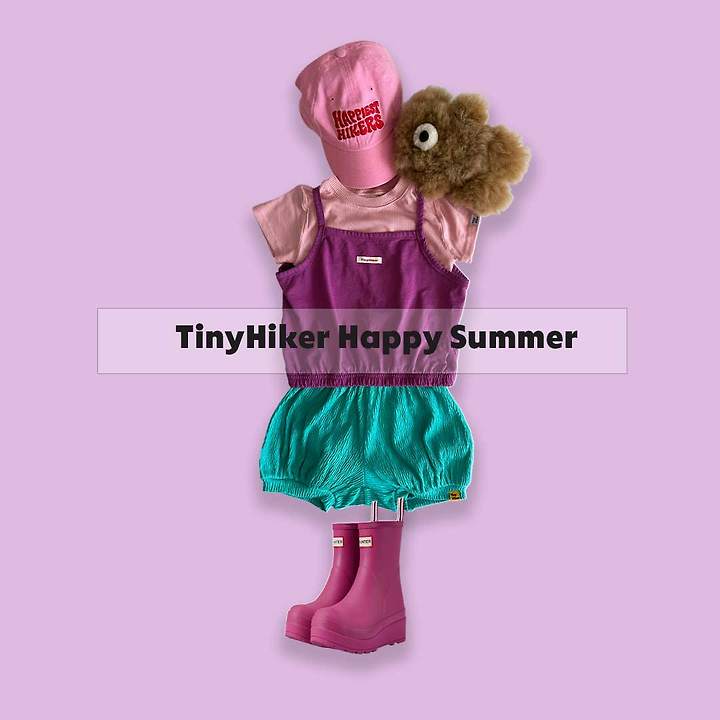Hiker - Korean Children Fashion - #Kfashion4kids - Peach Soda Banding Sleeveless Tee - 2