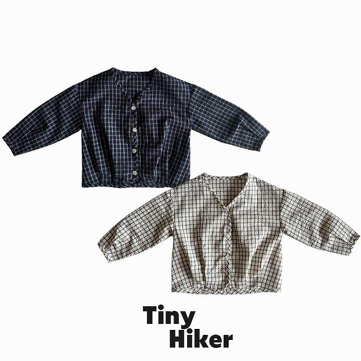Hiker - Korean Children Fashion - #childofig - Cotton Check Cardigan