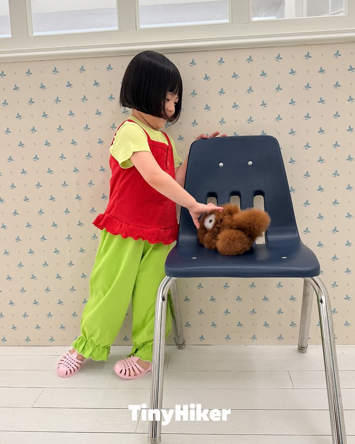 Hiker - Korean Children Fashion - #childrensboutique - Minky Frill Jogger Pants - 5