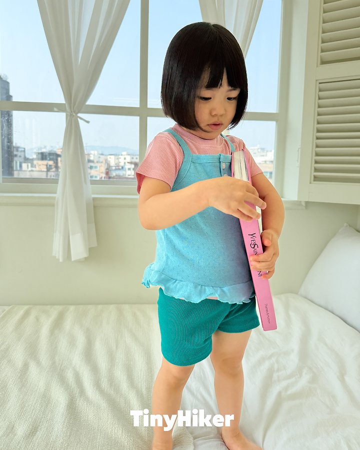 Hiker - Korean Children Fashion - #discoveringself - Biker Waffle Leggings - 5