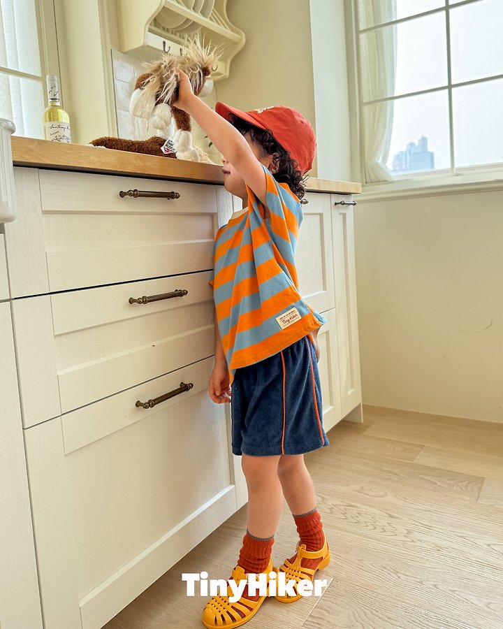 Hiker - Korean Children Fashion - #kidsshorts - Terry Piping Shorts - 5