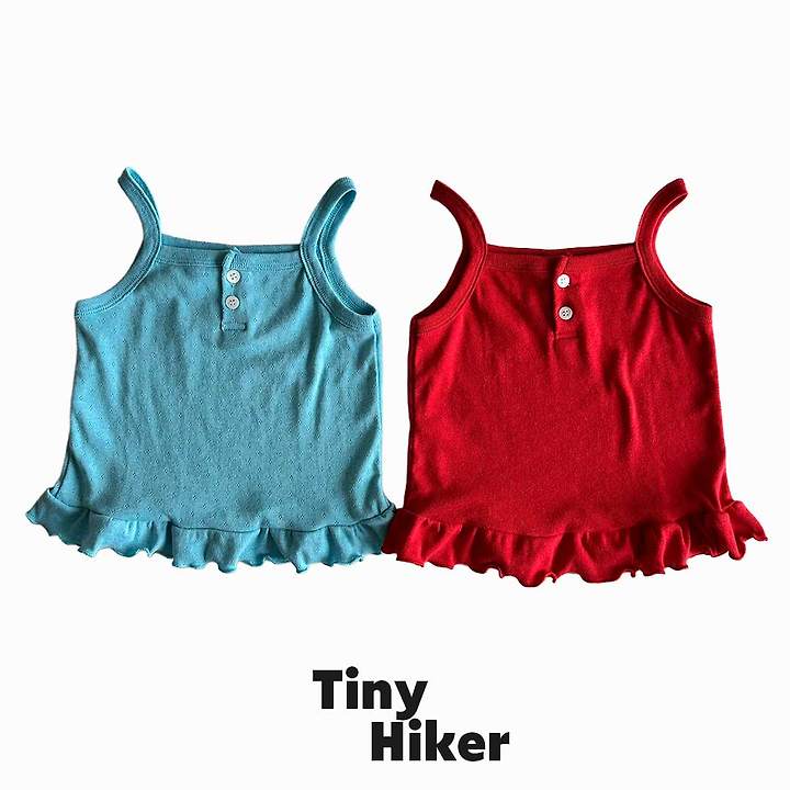 Hiker - Korean Children Fashion - #kidsshorts - Madeleine Frill Sleeveless Tee