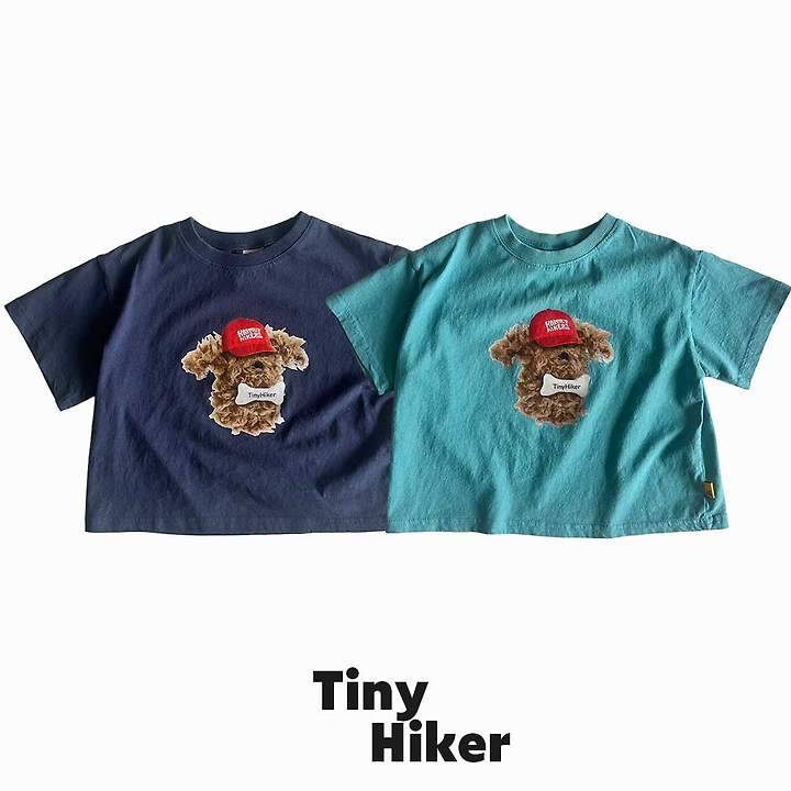 Hiker - Korean Children Fashion - #kidsshorts - Tiny Bear Tee - 12