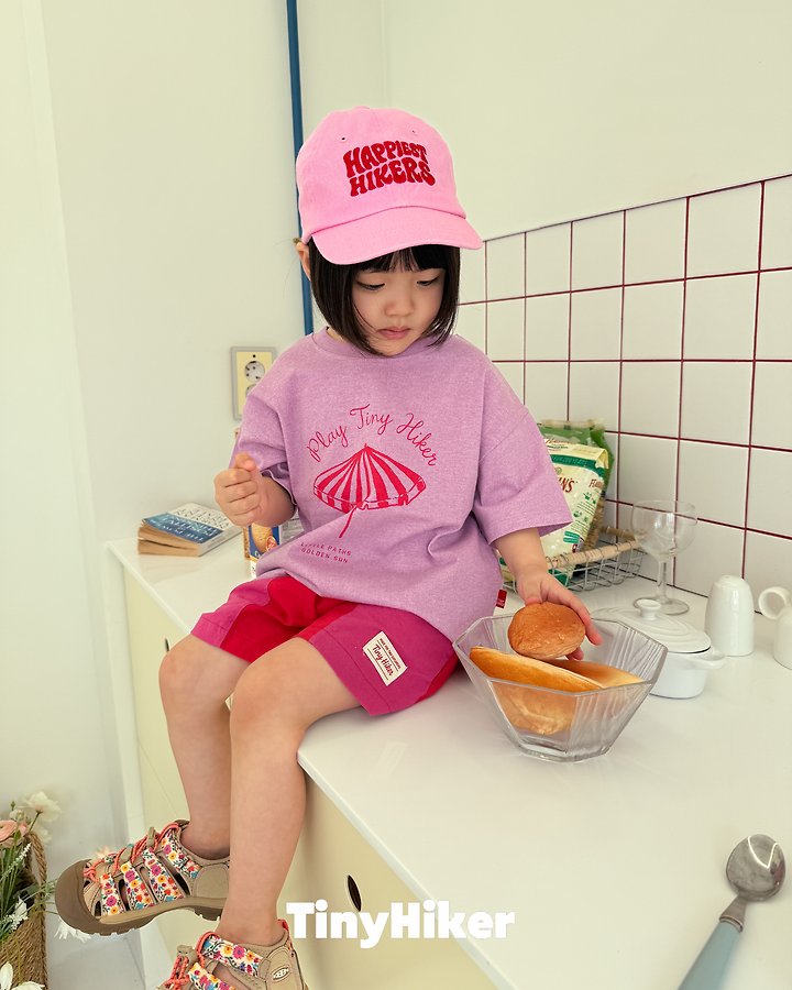 Hiker - Korean Children Fashion - #kidsshorts - Summer Beach Pigment Tee - 5