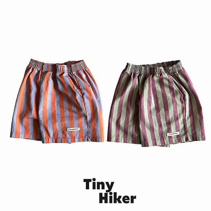 Hiker - Korean Children Fashion - #kidsstore - Capri Stripe Shorts