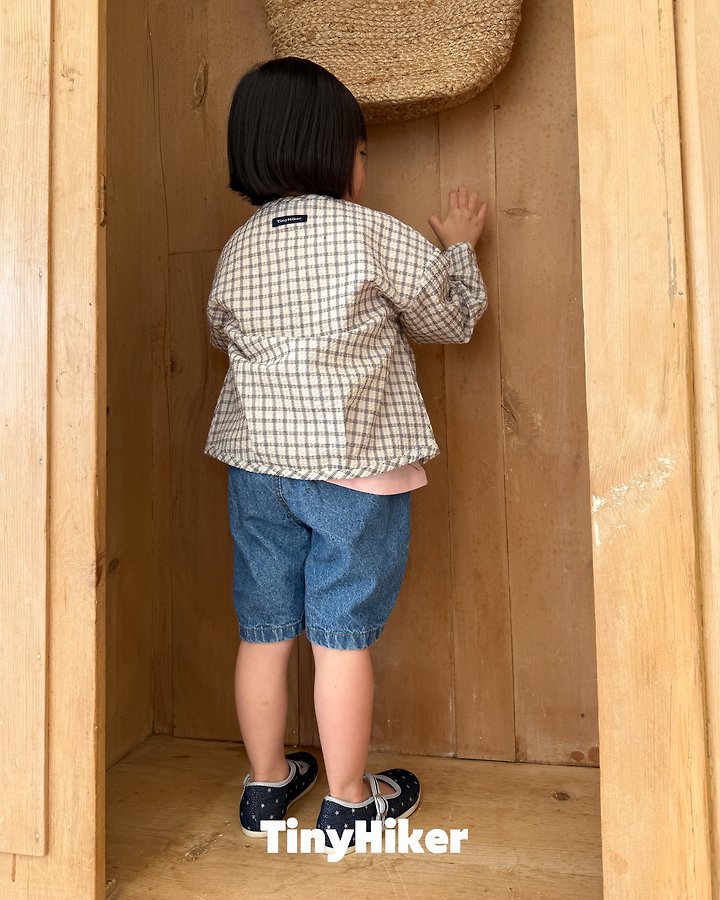Hiker - Korean Children Fashion - #kidsstore - Cotton Check Cardigan - 7