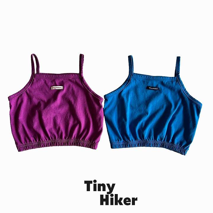 Hiker - Korean Children Fashion - #kidzfashiontrend - Peach Soda Banding Sleeveless Tee