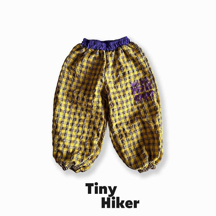 Hiker - Korean Children Fashion - #littlefashionista - Bear Paw Check Jogger Pants - 2