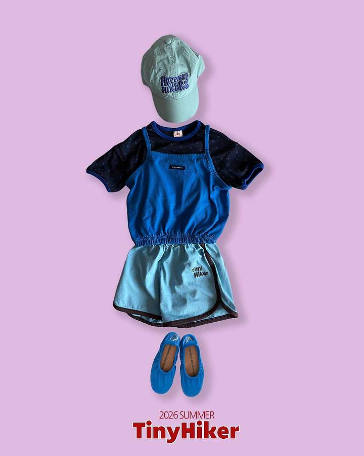 Hiker - Korean Children Fashion - #littlefashionista - Peach Soda Banding Sleeveless Tee - 3
