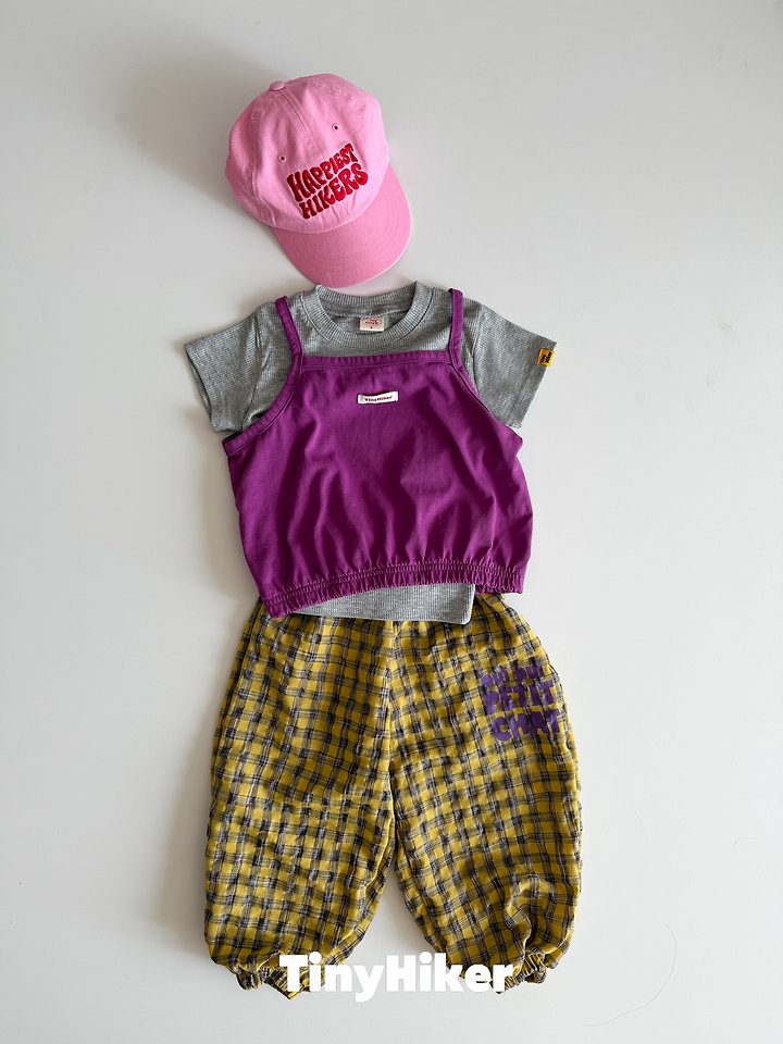 Hiker - Korean Children Fashion - #magicofchildhood - Bear Paw Check Jogger Pants - 3