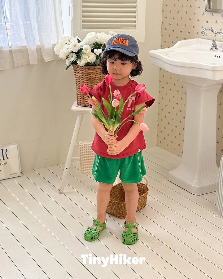 Hiker - Korean Children Fashion - #magicofchildhood - Terry Piping Shorts - 10