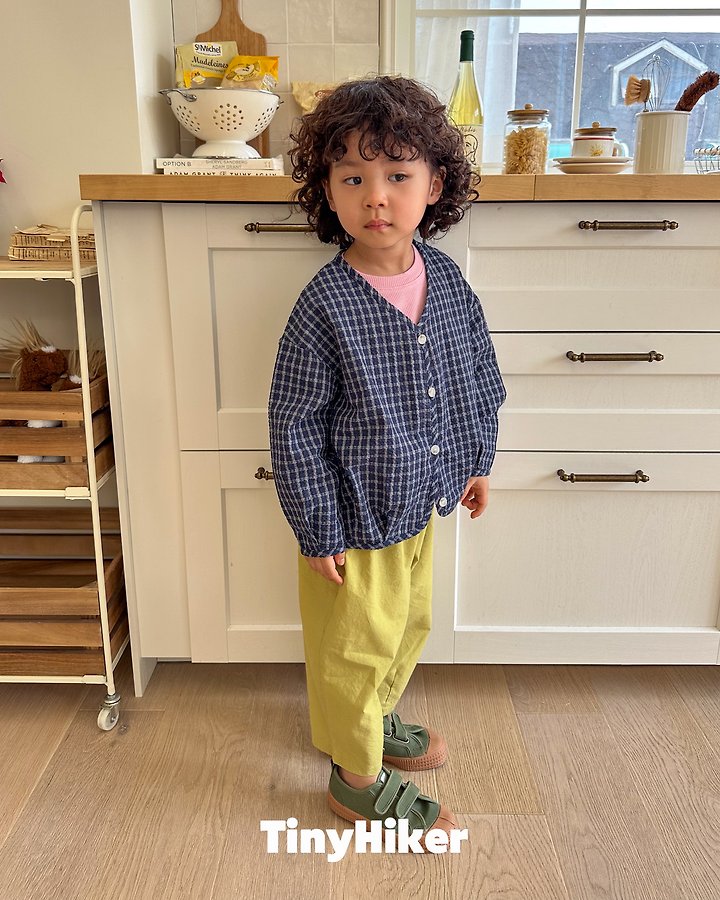 Hiker - Korean Children Fashion - #magicofchildhood - Cotton Check Cardigan - 11