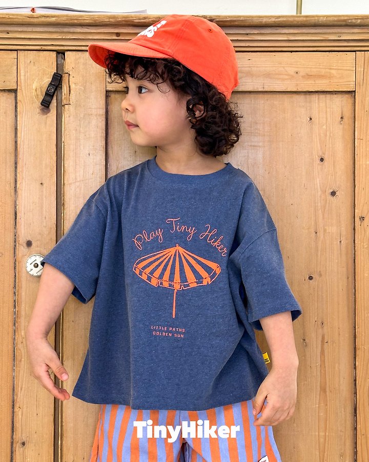 Hiker - Korean Children Fashion - #magicofchildhood - Summer Beach Pigment Tee - 10
