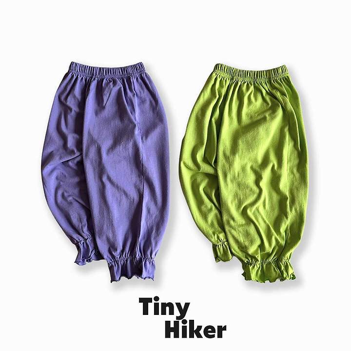 Hiker - Korean Children Fashion - #minifashionista - Minky Frill Jogger Pants