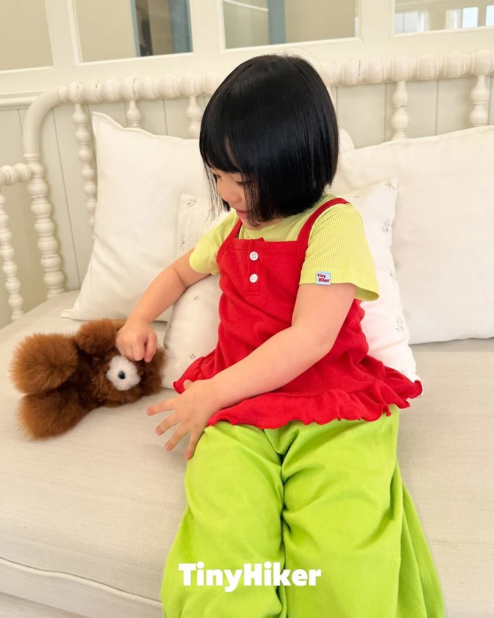Hiker - Korean Children Fashion - #minifashionista - Madeleine Frill Sleeveless Tee - 7