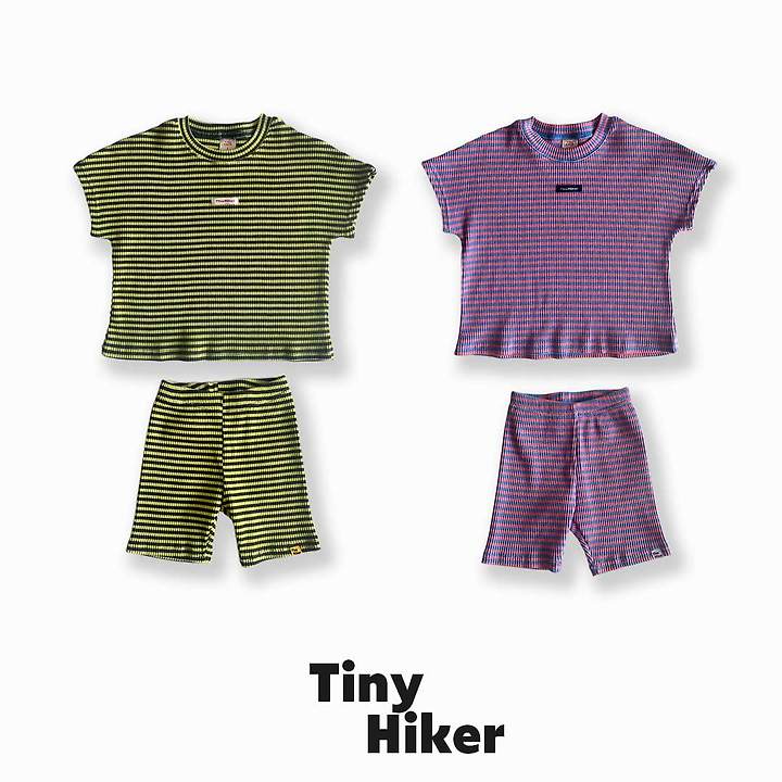 Hiker - Korean Children Fashion - #minifashionista - Stripe Biker Set
