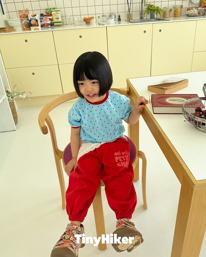 Hiker - Korean Children Fashion - #todddlerfashion - Je T’aime Mini Dot Rappa Tee - 8