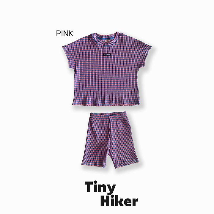 Hiker - Korean Children Fashion - #todddlerfashion - Stripe Biker Set - 3