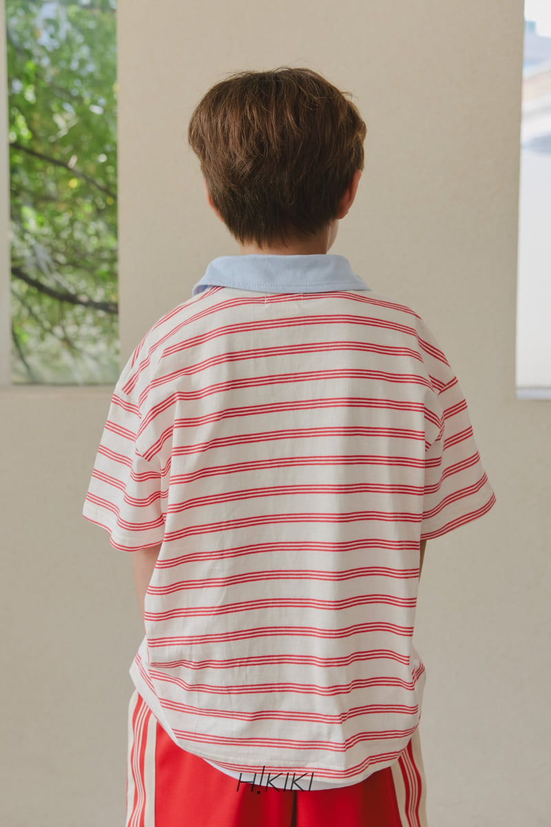 Hikiki - Korean Children Fashion - #Kfashion4kids - Collar Stripe Tee - 12