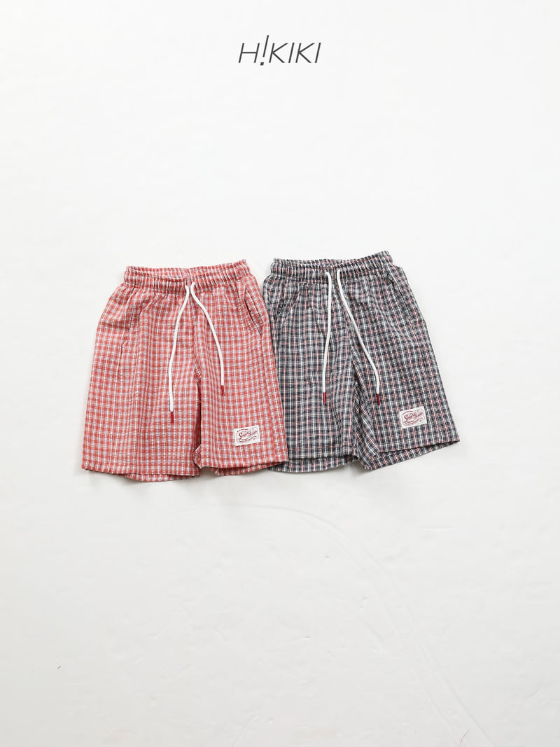 Hikiki - Korean Children Fashion - #Kfashion4kids - Check Bermuda Pants