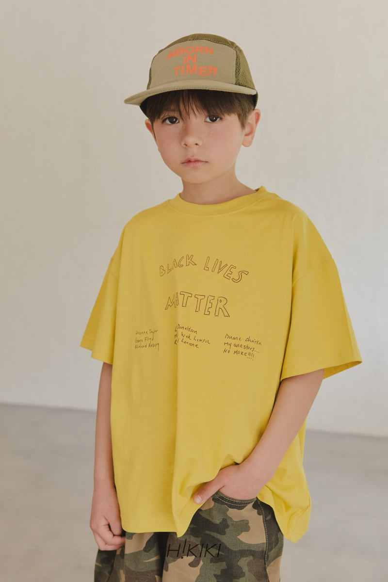 Hikiki - Korean Children Fashion - #Kfashion4kids - Black Live Tee - 12